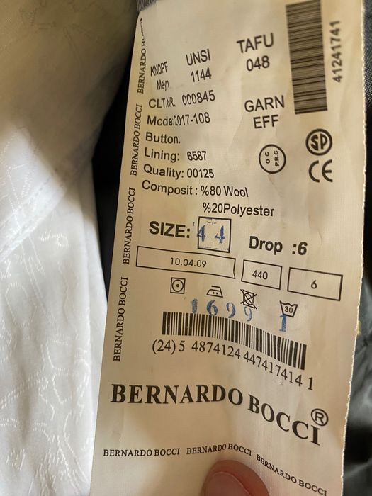 Пиджак Bernardo Bocci 44