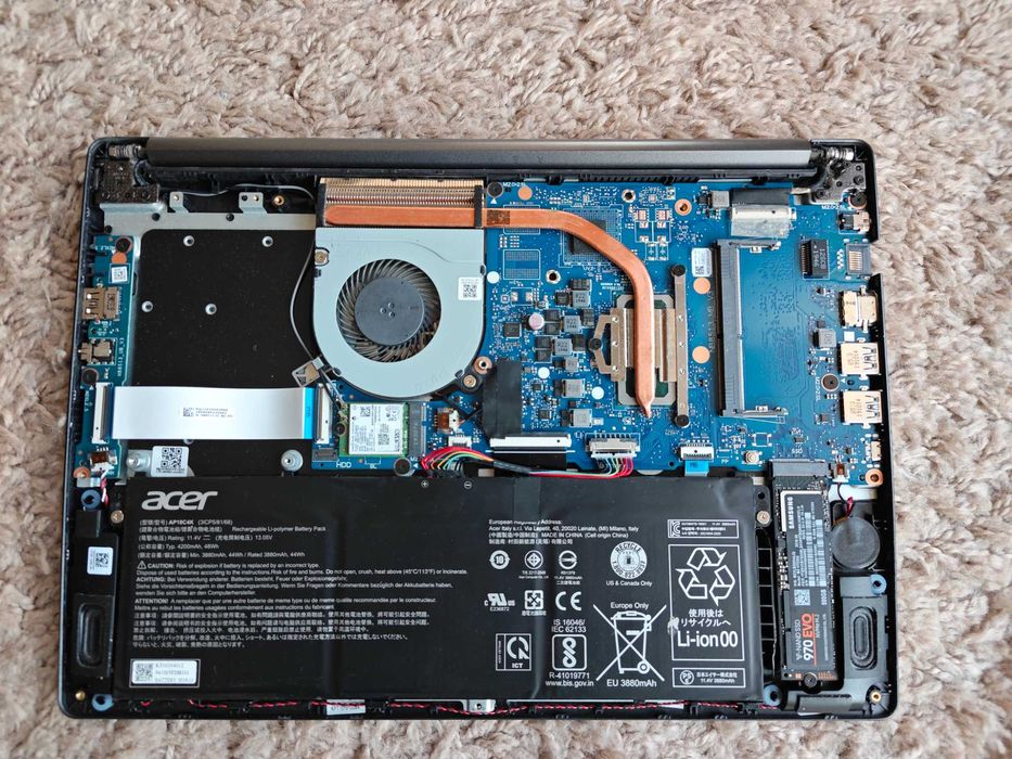 14" Лаптоп Acer Aspire A514-54 (N19H2), 500GB SSD, 4-20GB RAM