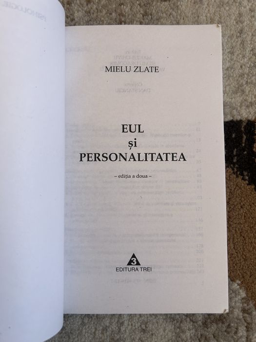 Carte Eul și personalitatea - Mielu Zlate (Editura Trei, Ediția a II-a) / Psihologie