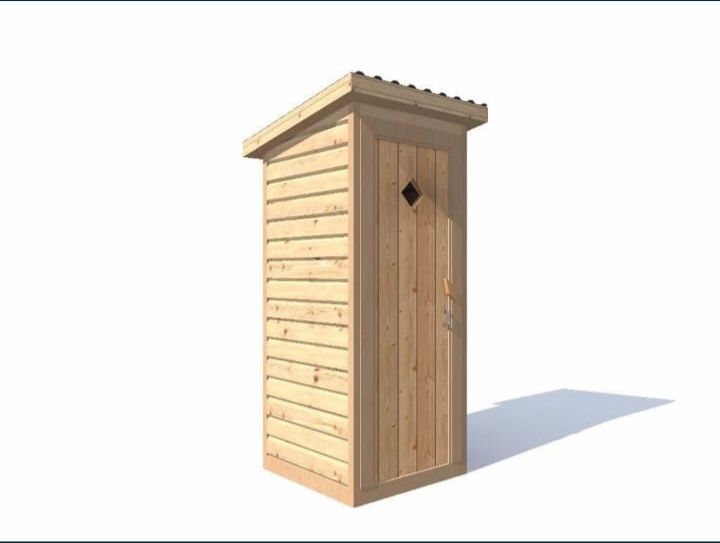 Деревянный Уличный туалет
