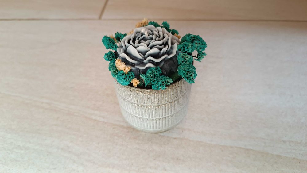 Декоративен свещник лице поставка за свещ чаена