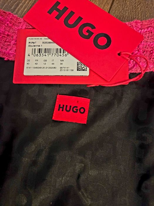 Jachetă HUGO Boss „Akulanna-1” fucsia
