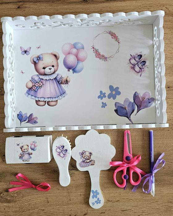Tăviță moț - Set 7 piese - unic și personalizat