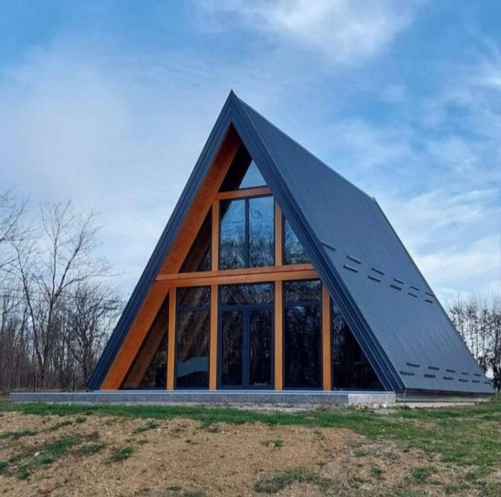 Vând cabane tip A frame