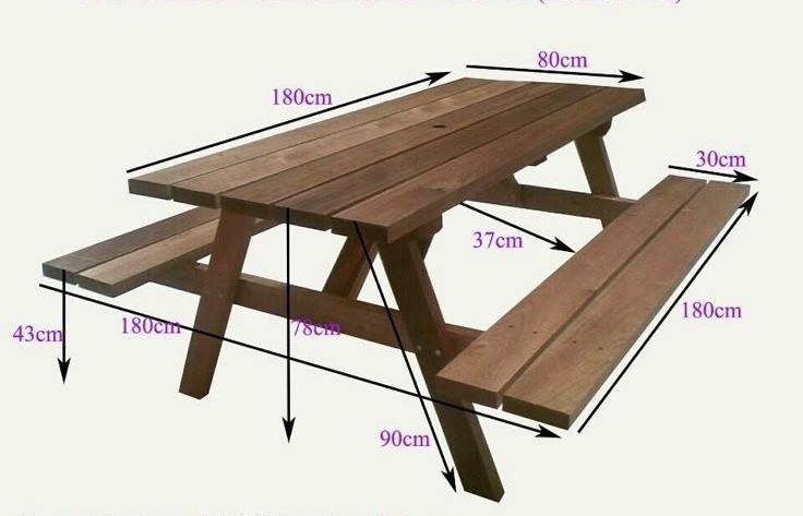 Masa gradina lemn masiv