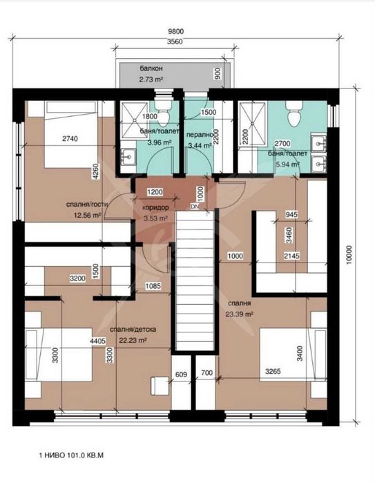 Двуетажна куща в м-т Ален Мак - 50072