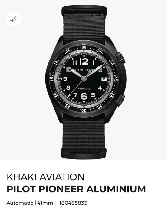 Hamilton Khaki Pioneer Pilot Automatic