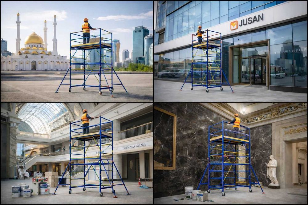 Самая низкая цена в Казахстане на Вышку туру и фасадные леса.