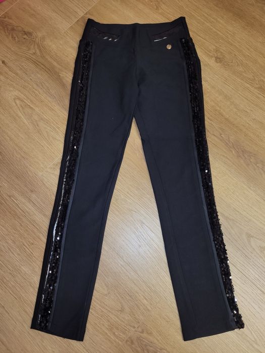 Черен клин панталон Lucy