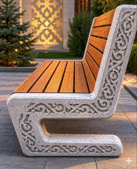 Скамейки урны мрамор