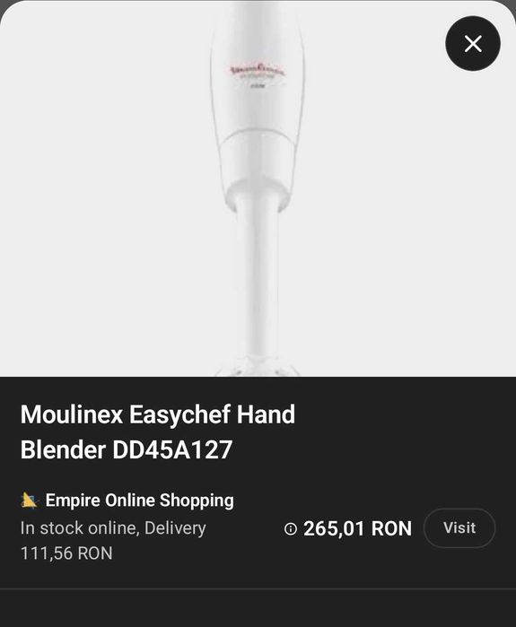 Moulinex Soleil Hand Blender and Hand Mixer
