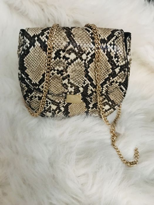 Geanta si botine model piele de sarpe