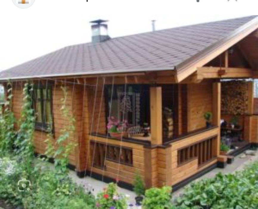 Беседка дом баня строим