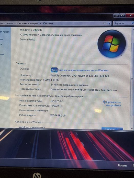 Лаптоп HP notebook 15