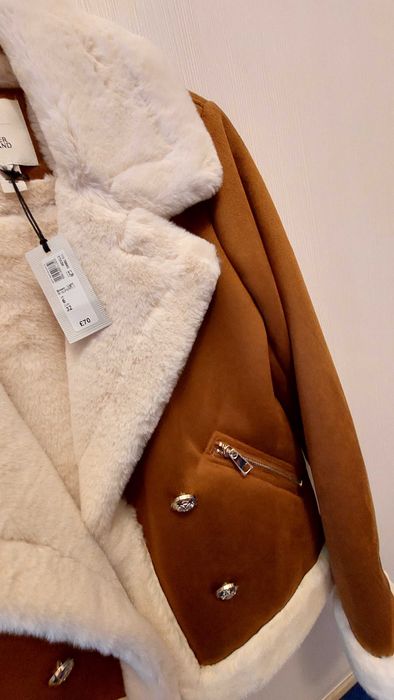 Cojocel damă RIVER ISLAND nou,cu etichetă,piele ecologică,mărimea UK6