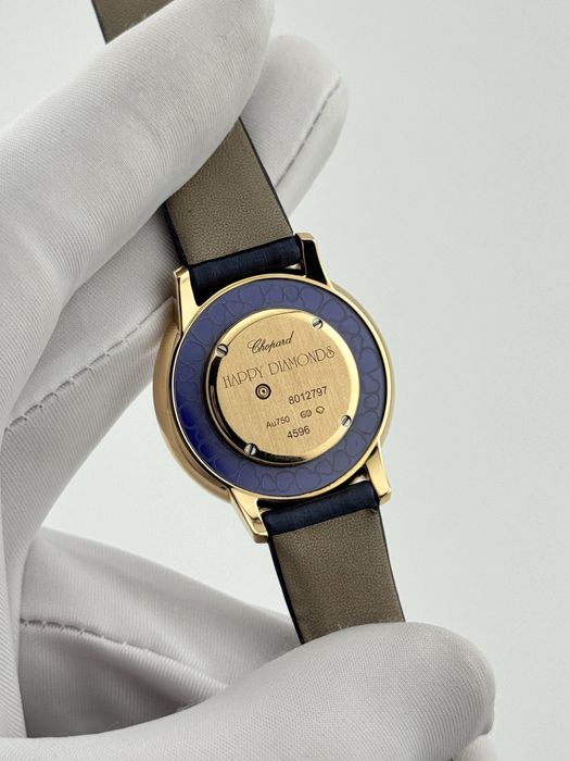 Наручные золотые часы с бриллиантами Chopard Happy Diamonds