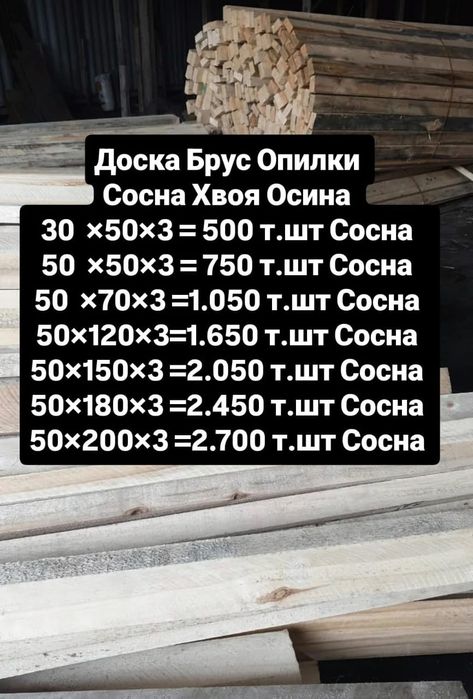 Доска Брус Опилки