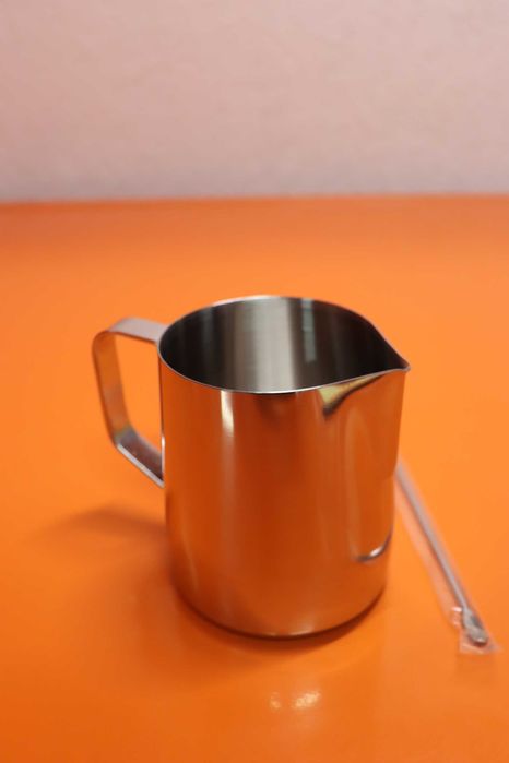Кана за разпенване на мляко 12oz - 350ml, чаши за разпенване на мляко и кафе, капучино, лате, арт, кани за пара, кана за мляко