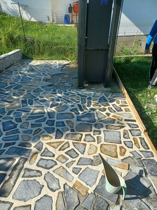 Pavaj din piatra naturala de munte ideală pentru pavarea curții, mega oferta