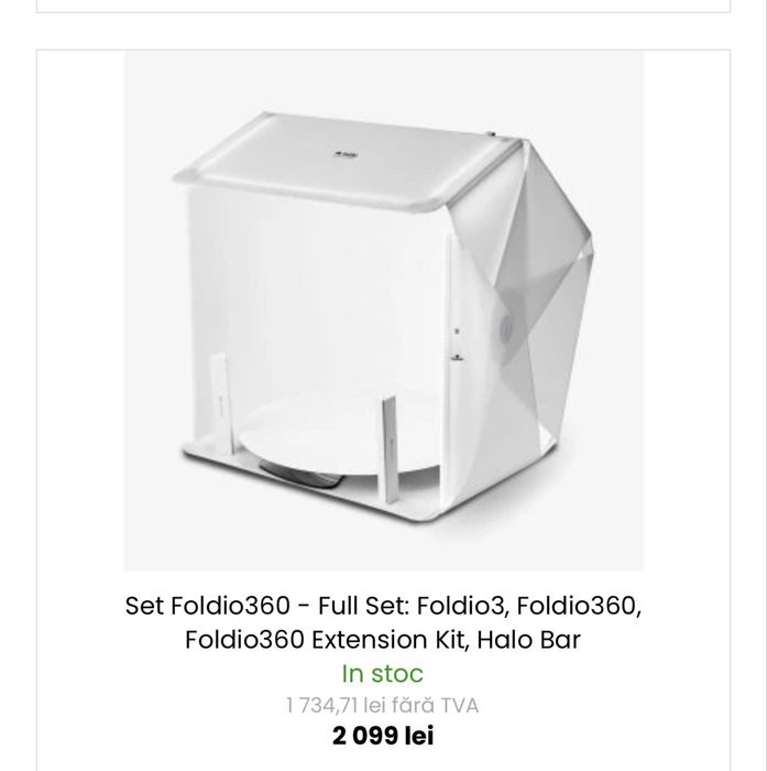 Set foldio 360 (cort foto, halobars, set 360)
