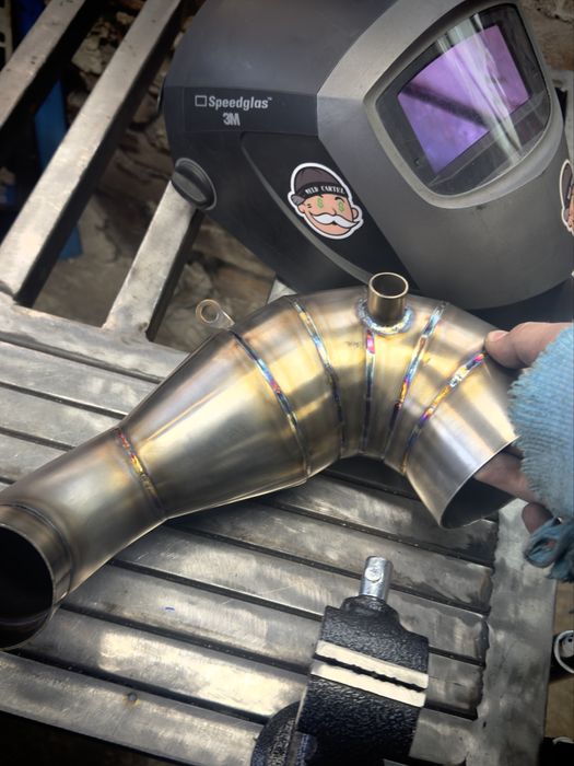 Накрайници за ауспух Ф76 Ф90 Ф102  YosweldРъчна изработка Downpipe