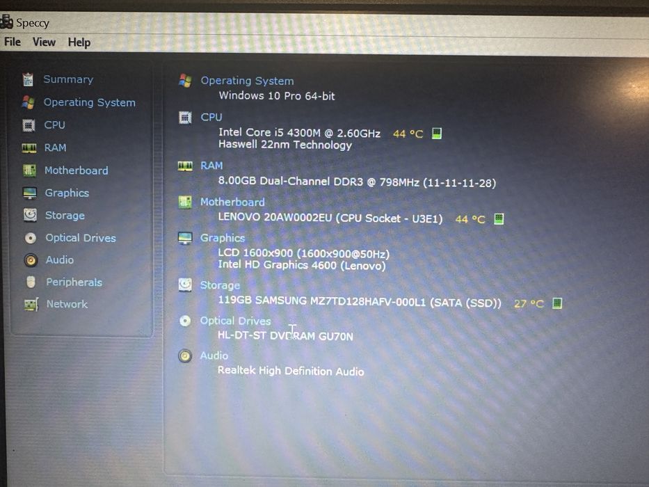 Lenovo Thinkpad T440p i5 128GB SSD
