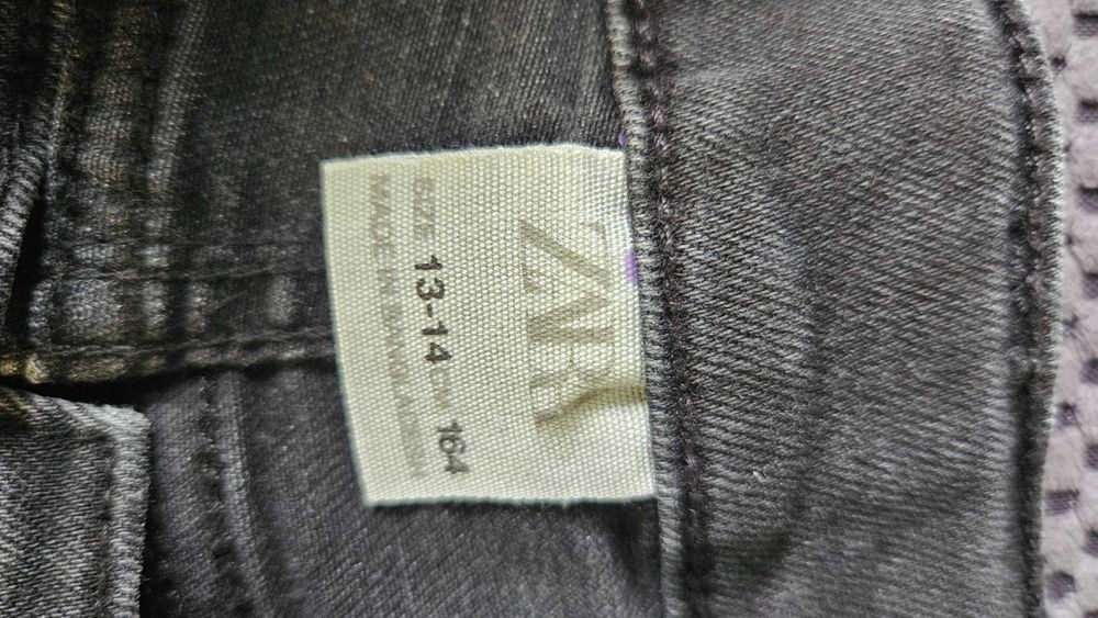 Детски дънки Zara, 164 cm, сиви