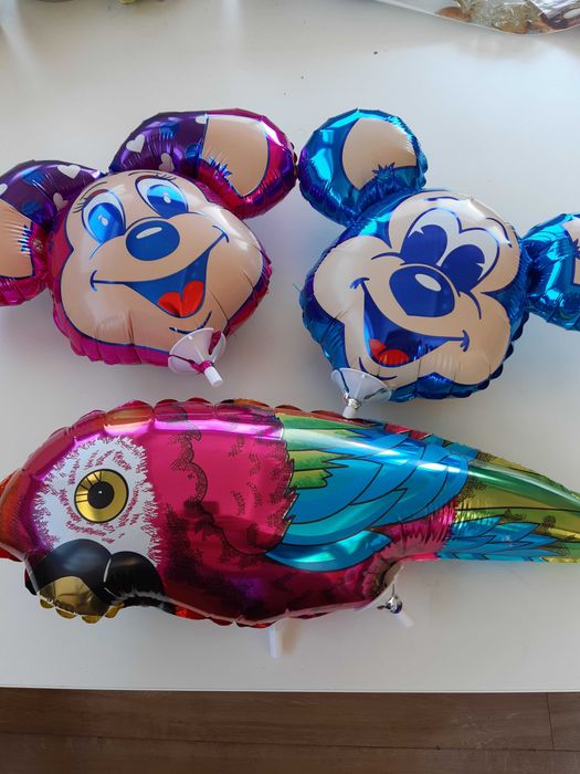 Балони фолиеви надути с въздух, на пръчка