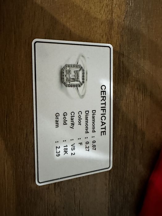 Inel cu Diamante aur alb