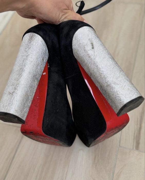 Туфли черный замшевый