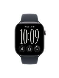 НОВ! Apple Watch Series 12 (2026) GPS 46mm Space Gray Aluminium Case with Navy Blue Sport Band M/L Гаранция!