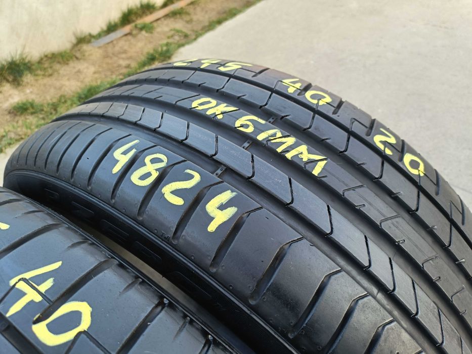 Doua anvelope 245 40 20 pirelli p zero pz4 profil 6 mm dot 4824