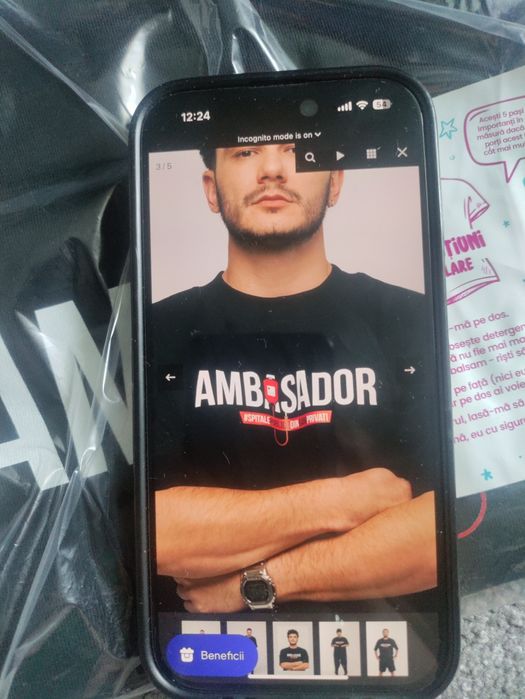 Tricou L NOU UNISEX ambasador Spitale Publice din Bani Privati