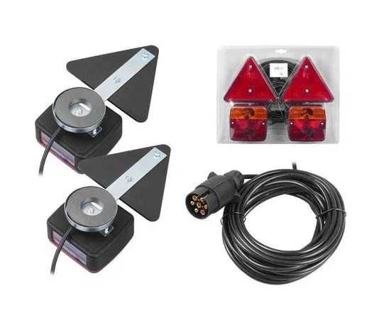 Магнитни стопове за ремарке със светлоотразители и окабеляване 2бр