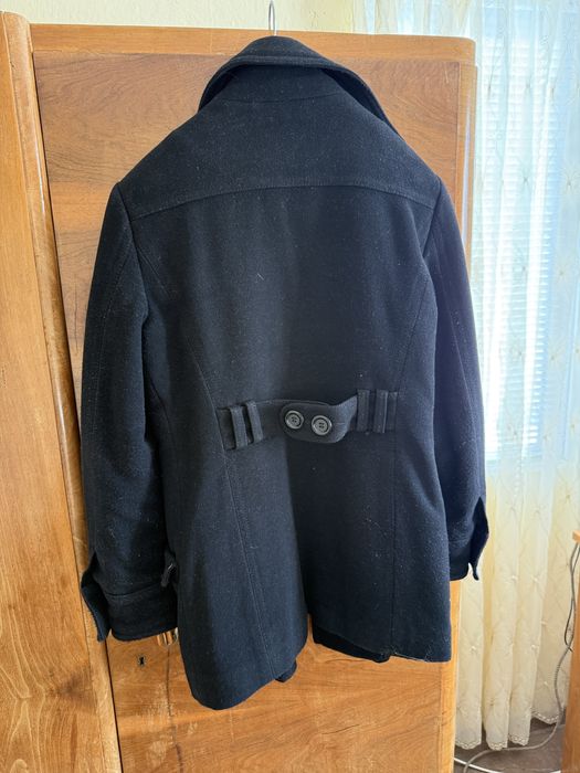 Дамско черно палто