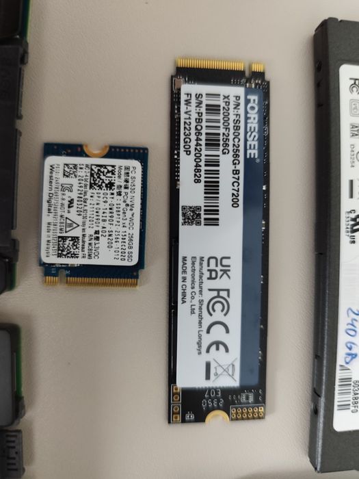 Ssd NVMe M.2, Sata, HDD 320Gb, 256Gb, 240Gb