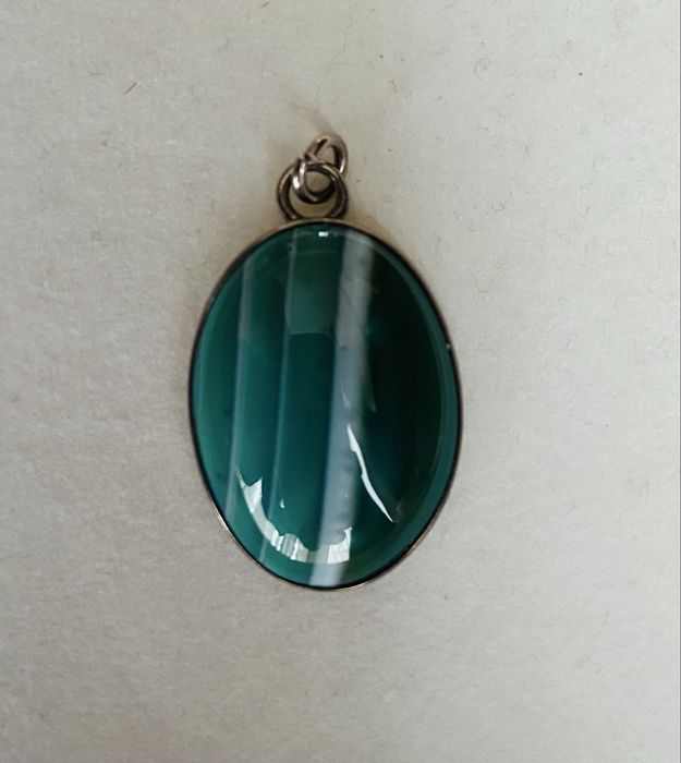 Pandantiv din argint cu agata