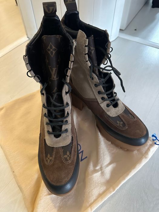 Ghete piele maro cu negru Lv