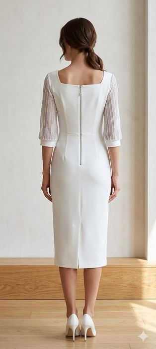 Новое белое платье.