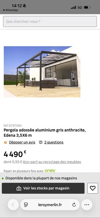 Pergola 3,5x6!! 150 de bucati , lichidare de stoc