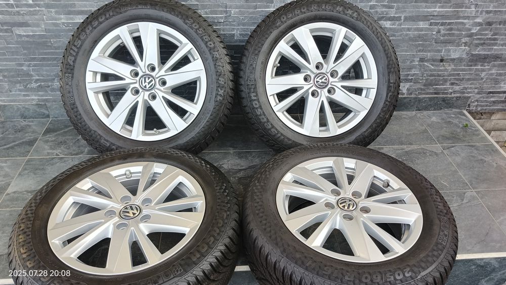 Jante "16 originale Vw, anvelope noi de iarna 205 60 R16