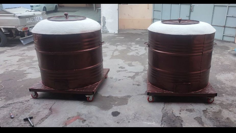 Тандир доставка и установка бочка тандир