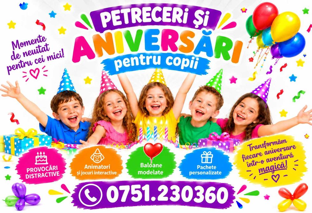 Petreceri copii Deva animatori