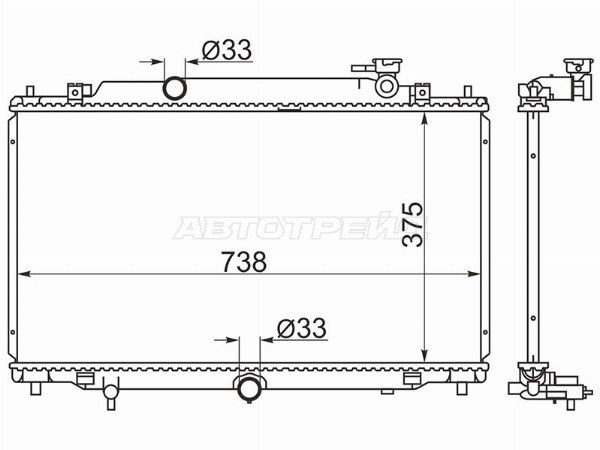 Радиатор Mazda Atenza