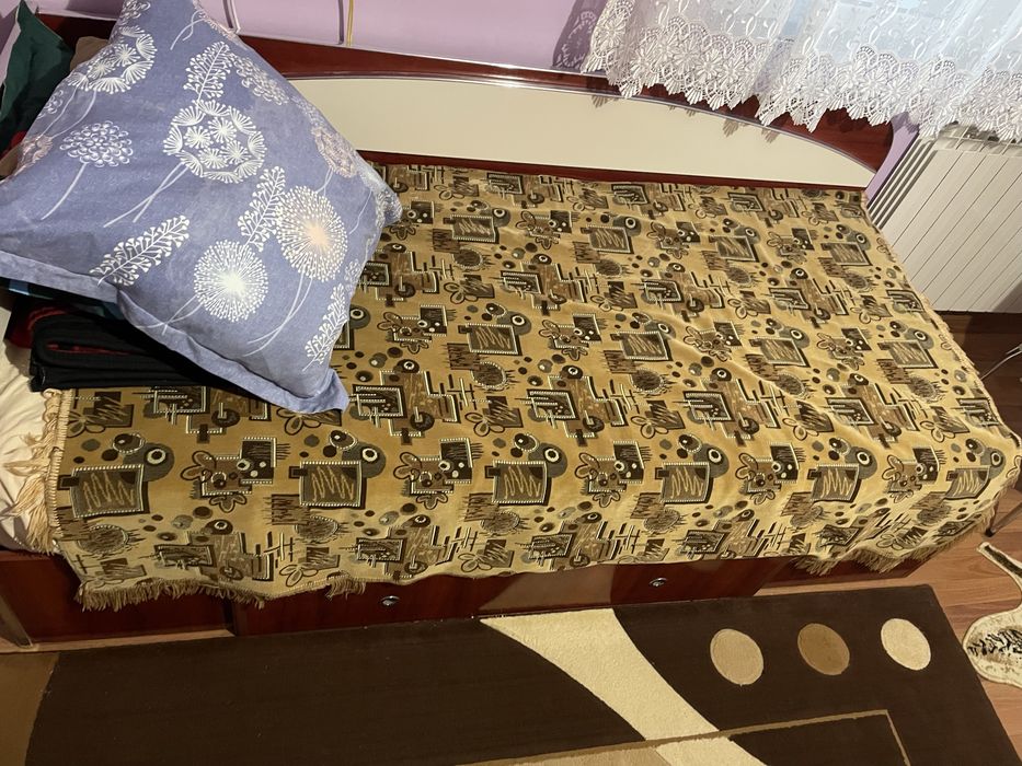 Pat mdf 1/2 persoane cu/fara lada