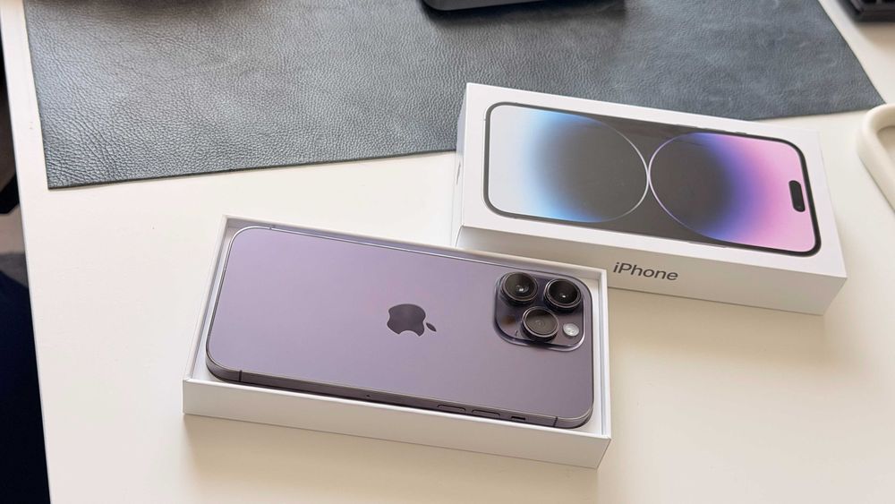 iPhone 14 Pro Max 128GB, Deep Purple |КАТО НОВ| Гаранция до 08.02.2027