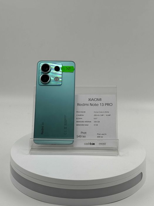 Xiaomi Redmi 13 Note Pro 256 GB Garantie 24 luni CashBox