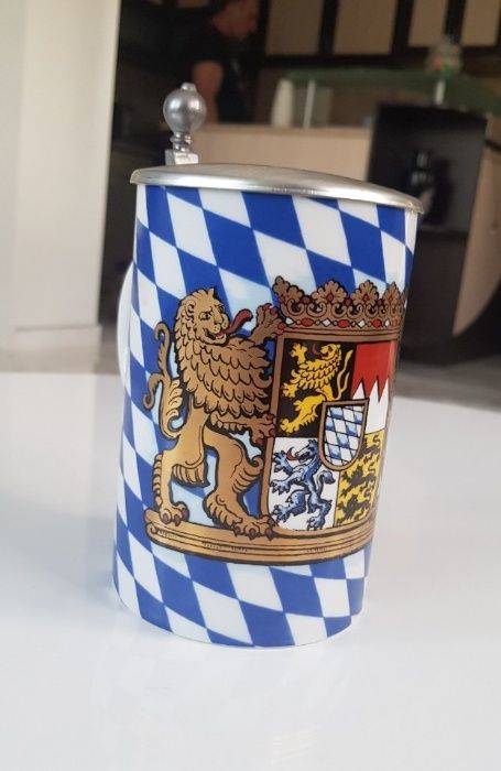Немска керамична халба-0,6 л. Бавария
