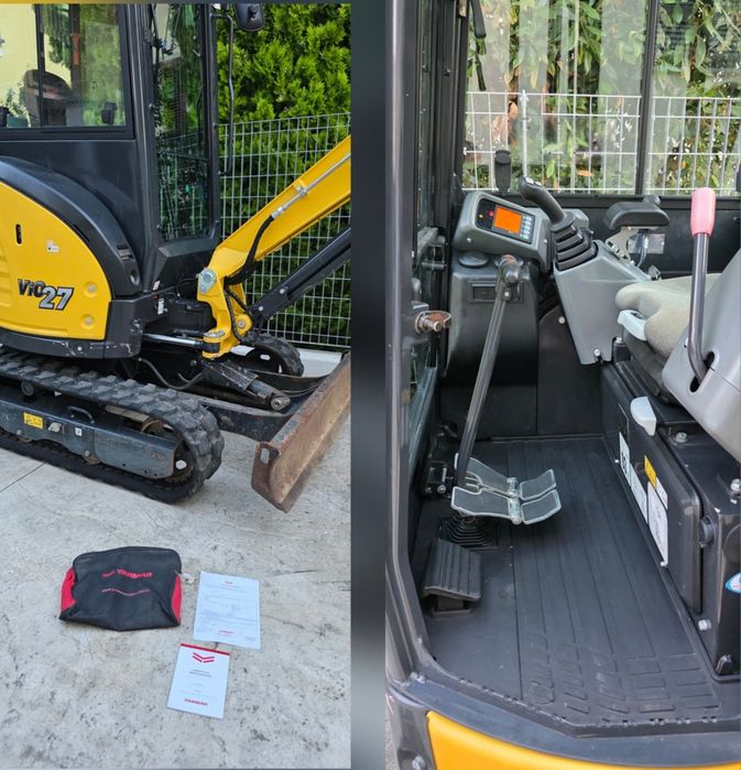 Miniexcavator  Yanmar vio27 Cabină impecabil 260h  practic NOU