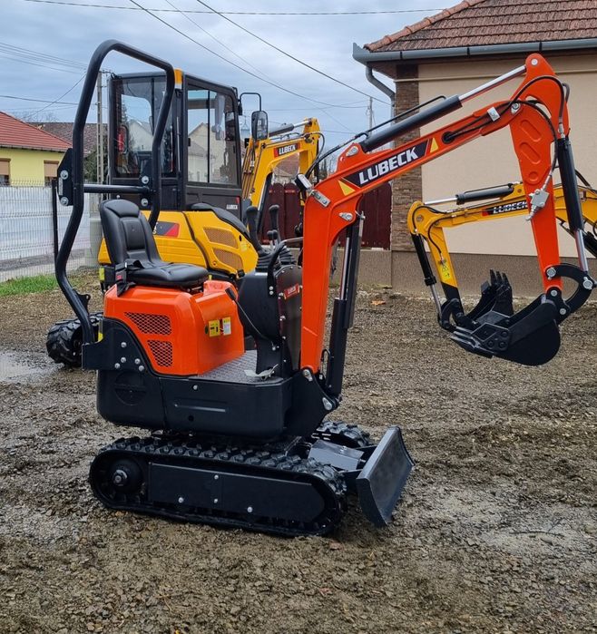 Miniexcavator Lubeck Ex 101 Nou Garantie 2 ani